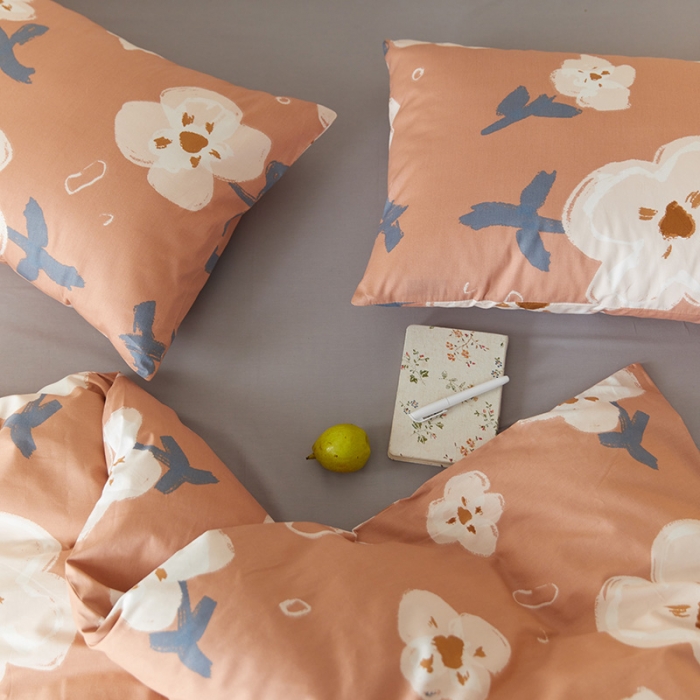 91家纺网 家纺一手货源 找家纺 窝米 2021新款全棉四件套花卉系列 奈思