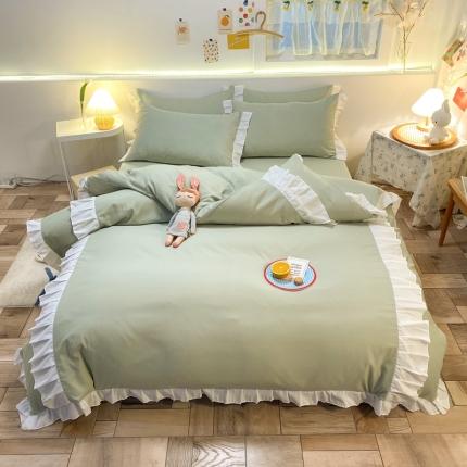 91家纺网 家纺一手货源 找家纺 （总）子钦 2023新款韩版加厚四季棉四件套-爱的幻想