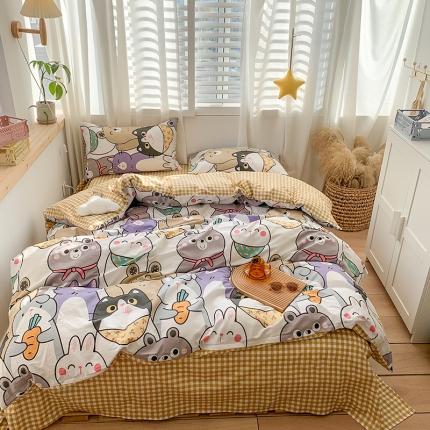 91家纺网 家纺一手货源 找家纺 （总）澳萝拉 2021新款印花全棉四件套