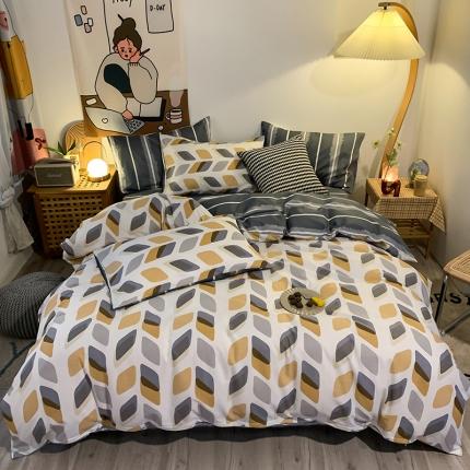 91家纺网 家纺一手货源 找家纺 （总）澳萝拉 2021新款印花全棉四件套