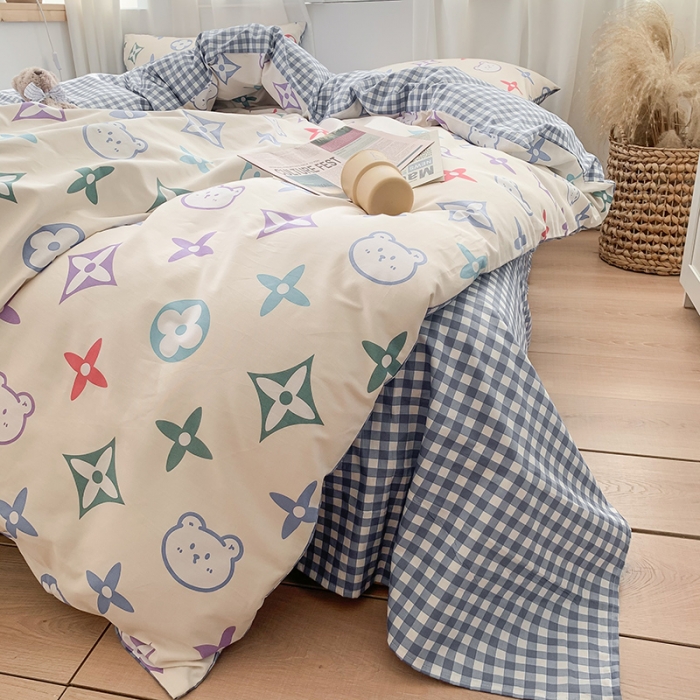 91家纺网 家纺一手货源 找家纺 澳萝拉 2021新款印花全棉四件套 爱尔威