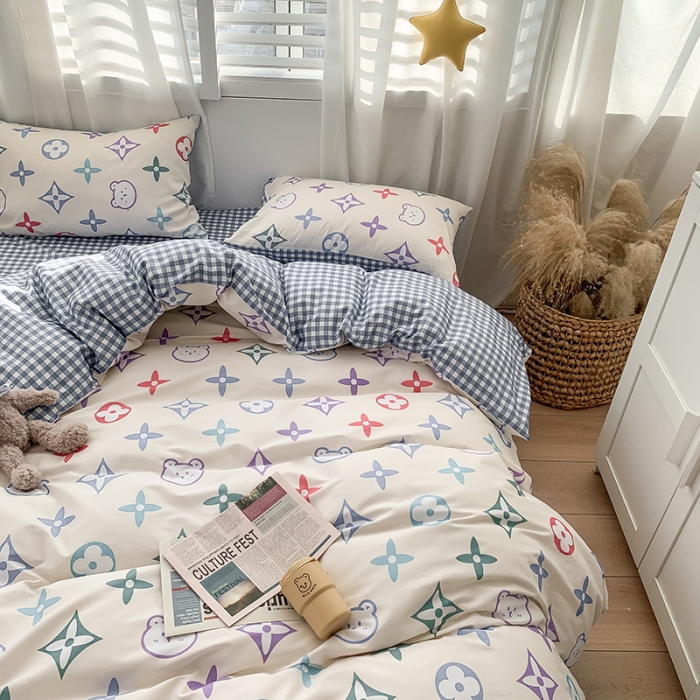 91家纺网 家纺一手货源 找家纺 澳萝拉 2021新款印花全棉四件套 爱尔威