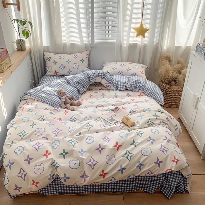 91家纺网 家纺一手货源 找家纺 澳萝拉 2021新款印花全棉四件套 爱尔威