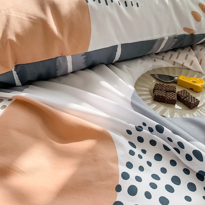 91家纺网 家纺一手货源 找家纺 澳萝拉 2021新款印花全棉四件套 波尔卡