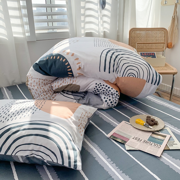 91家纺网 家纺一手货源 找家纺 澳萝拉 2021新款印花全棉四件套 波尔卡