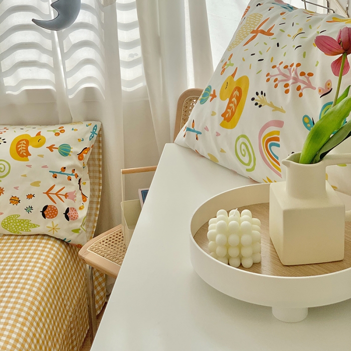 91家纺网 家纺一手货源 找家纺 澳萝拉 2021新款印花全棉四件套 花甜蜜语