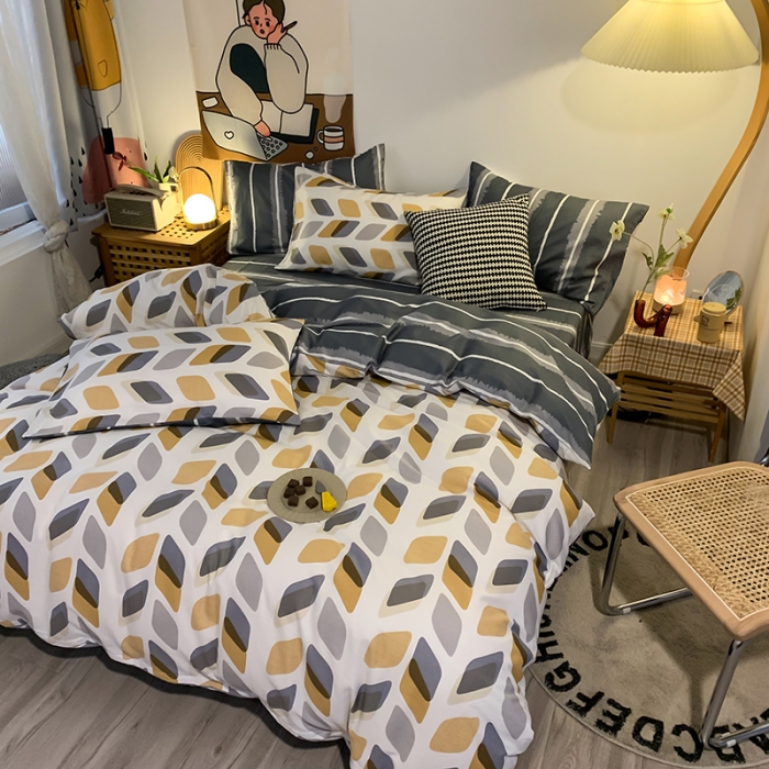 91家纺网 家纺一手货源 找家纺 澳萝拉 2021新款印花全棉四件套 卡斯诺