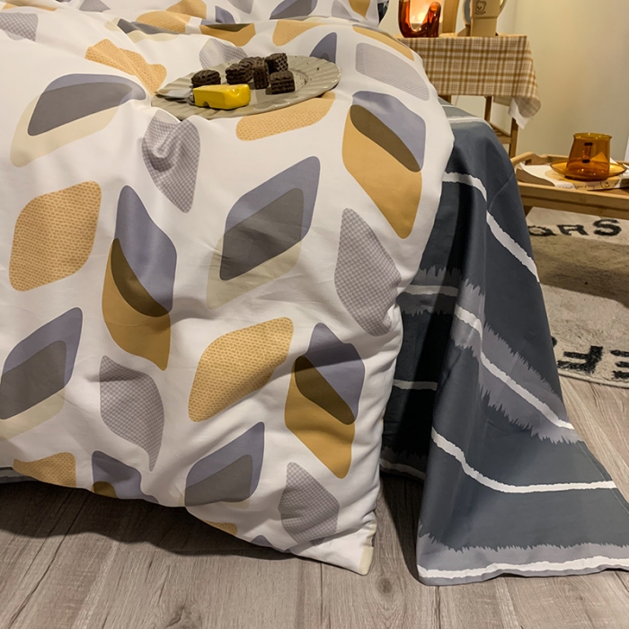 91家纺网 家纺一手货源 找家纺 澳萝拉 2021新款印花全棉四件套 卡斯诺