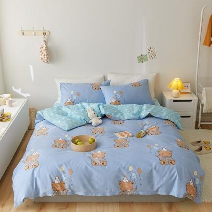 91家纺网 家纺一手货源 找家纺 （总）窝米 2021新款春季全棉卡通四件套