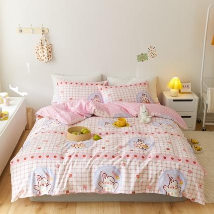 91家纺网 家纺一手货源 找家纺 （总）窝米 2021新款春季全棉卡通四件套