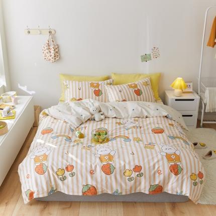 91家纺网 家纺一手货源 找家纺 （总）窝米 2021新款春季全棉卡通四件套