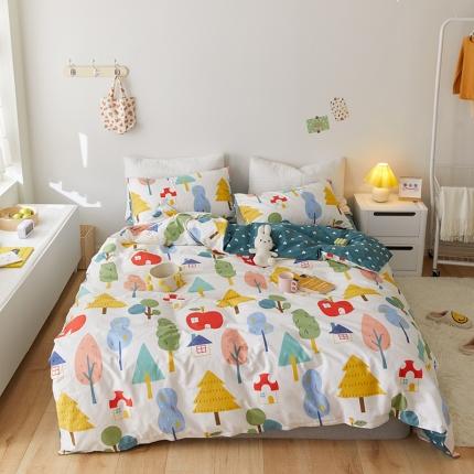 91家纺网 家纺一手货源 找家纺 （总）窝米 2021新款春季全棉卡通四件套