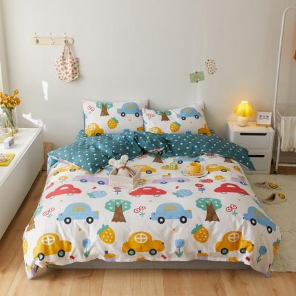 91家纺网 家纺一手货源 找家纺 （总）窝米 2021新款春季全棉卡通四件套