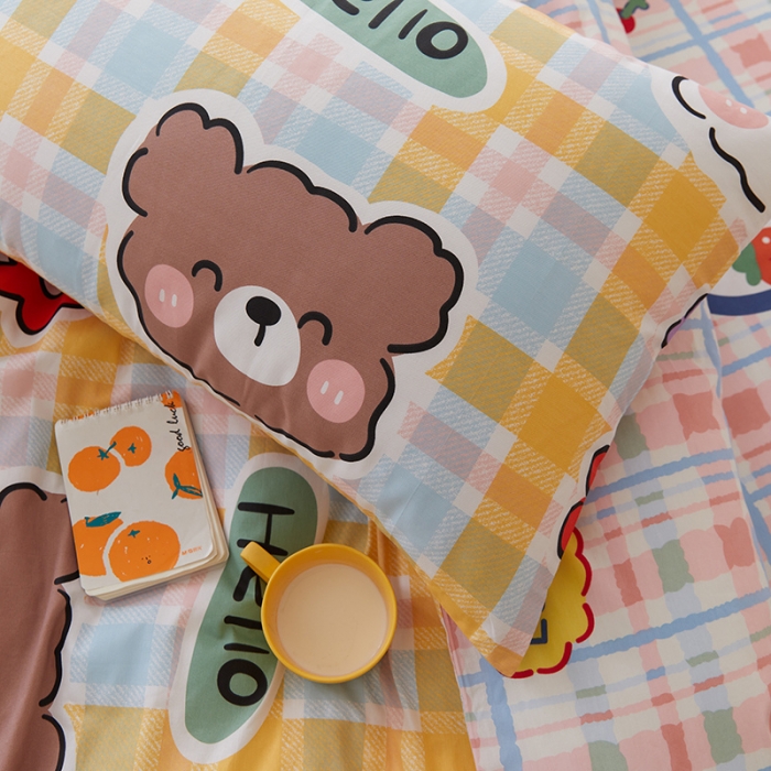 91家纺网 家纺一手货源 找家纺 （总）窝米 2021新款春季全棉卡通四件套