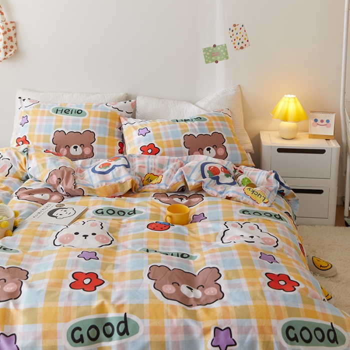 91家纺网 家纺一手货源 找家纺 窝米 2021新款春季全棉卡通四件套 好宝贝