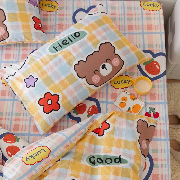 91家纺网 家纺一手货源 找家纺 窝米 2021新款春季全棉卡通四件套 好宝贝