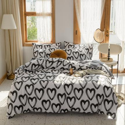 91家纺网 家纺一手货源 找家纺 （总）仟网汇 2021新款春夏全棉北欧风几何系列四件套