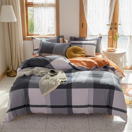 91家纺网 家纺一手货源 找家纺 （总）仟网汇 2021新款春夏全棉北欧风几何系列四件套