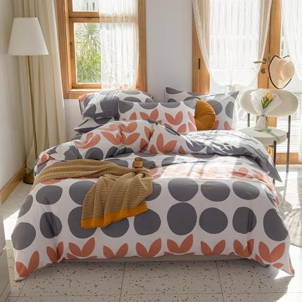 仟网汇 2021新款春夏全棉北欧风几何系列四件套 伯格