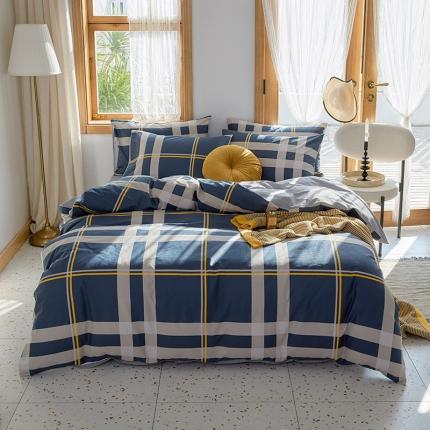 仟网汇 2021新款春夏全棉北欧风几何系列四件套 倾慕