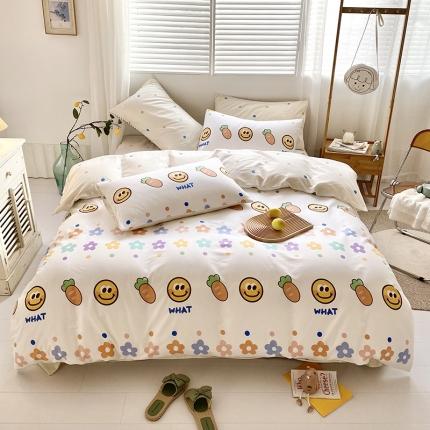 91家纺网 家纺一手货源 找家纺 （总）仟网汇 2021新款春夏全棉小清新卡通系列四件套