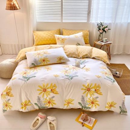 91家纺网 家纺一手货源 找家纺 （总）仟网汇 2021新款春夏全棉小清新卡通系列四件套