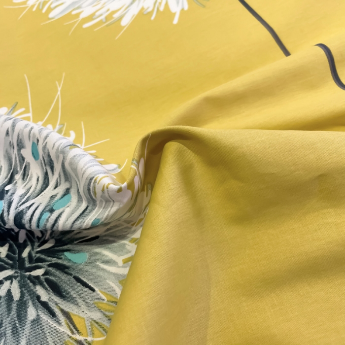 91家纺网 家纺一手货源 找家纺 金爱家 2021新款全棉活性花卉系列四件套 希尔黄风格2