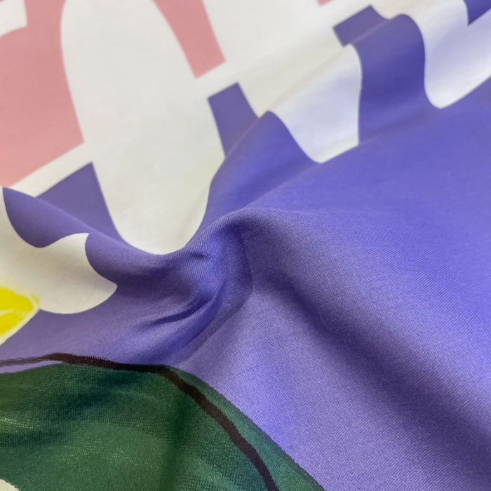 91家纺网 家纺一手货源 找家纺 金爱家 2021新款全棉活性花卉系列四件套 夏日风情-紫风格2