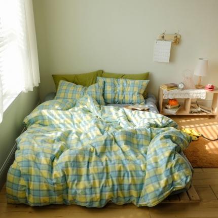 91家纺网 家纺一手货源 找家纺 （总）例外 2021新款水洗棉-周末系列四件套