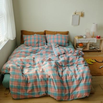 91家纺网 家纺一手货源 找家纺 （总）例外 2021新款水洗棉-周末系列四件套