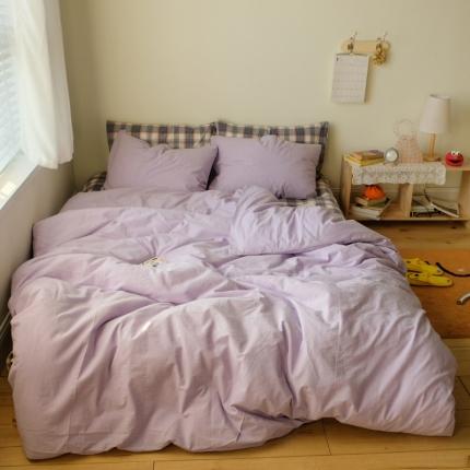 91家纺网 家纺一手货源 找家纺 （总）例外 2021新款水洗棉-周末系列四件套