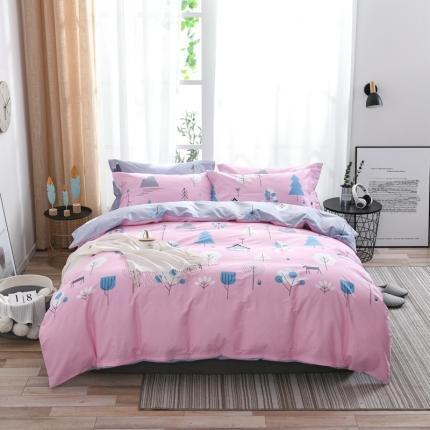 91家纺网 家纺一手货源 找家纺 （总）星期三 2021新款全棉13372花型单被套（加老板微信有会员价）