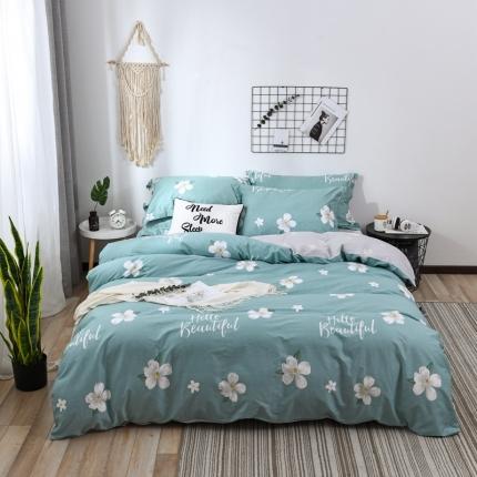 91家纺网 家纺一手货源 找家纺 （总）星期三 2021新款全棉13372花型单被套（加老板微信有会员价）