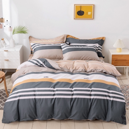 91家纺网 家纺一手货源 找家纺 星期三家纺 全棉13372北欧简约风格四件套（加老板微信有会员价）