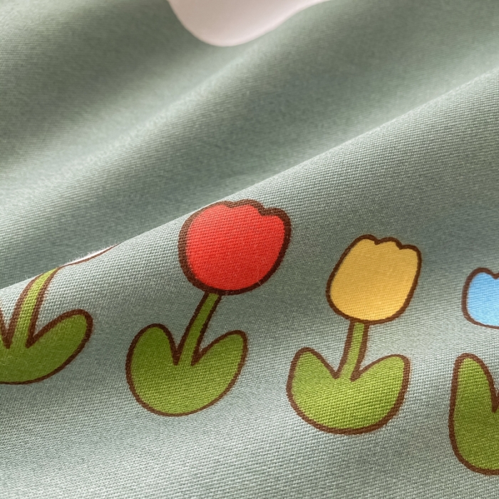 91家纺网 家纺一手货源 找家纺 沐棉家居  2022年新款13370全棉印花四件套直播爆款 快乐玩伴