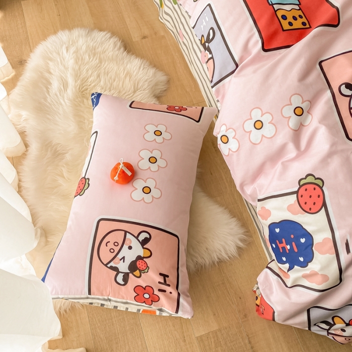 91家纺网 家纺一手货源 找家纺 （总）沐棉家居  2022年新款13370全棉印花四件套直播爆款