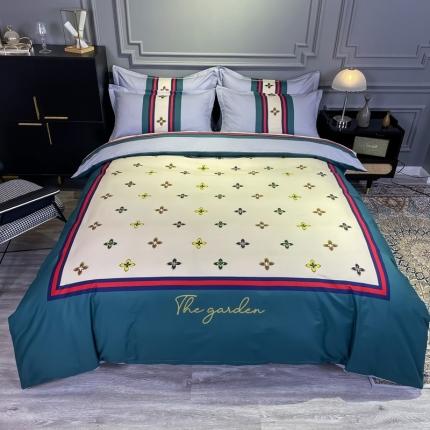 金爱家 2021新款全棉13372四件套条格简约系列 迈凯伦