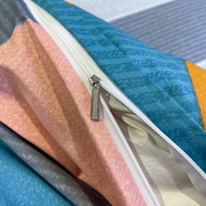 91家纺网 家纺一手货源 找家纺 金爱家 2021新款全棉13372四件套条格简约系列 贝瑞