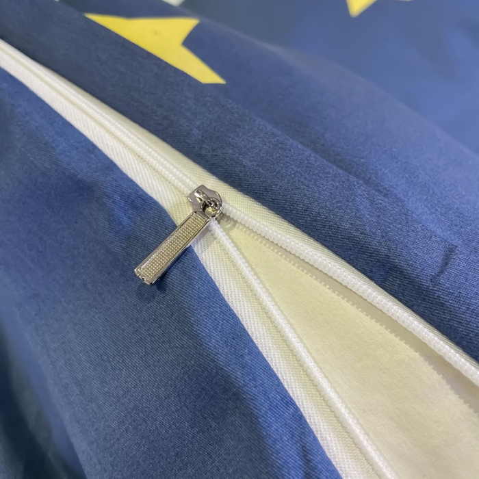 91家纺网 家纺一手货源 找家纺 金爱家 2021新款全棉13372四件套条格简约系列 西蒙