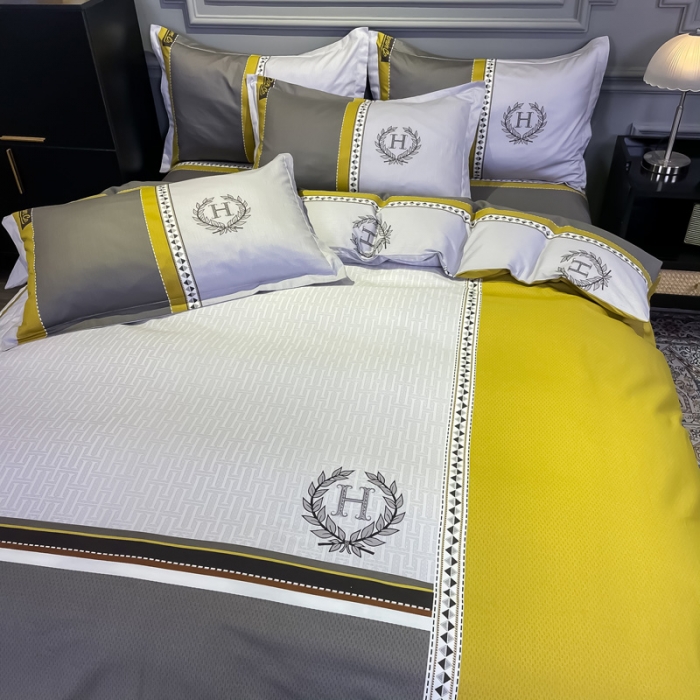 91家纺网 家纺一手货源 找家纺 金爱家 2021新款全棉13372四件套条格简约系列 波士顿