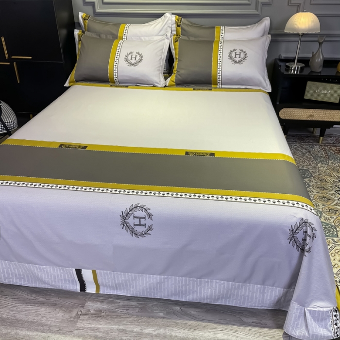 91家纺网 家纺一手货源 找家纺 金爱家 2021新款全棉13372四件套条格简约系列 波士顿