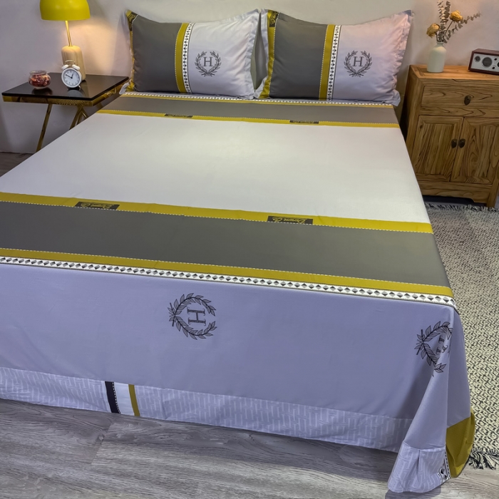 91家纺网 家纺一手货源 找家纺 金爱家 2021新款全棉13372四件套条格简约系列 波士顿