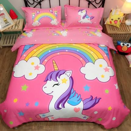 91家纺网 家纺一手货源 找家纺 金爱家 2021新款13070卡通全棉四件套 独家小马宝利