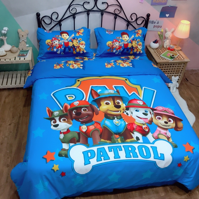 91家纺网 家纺一手货源 找家纺 金爱家 2021新款13070卡通全棉四件套 独家保卫队