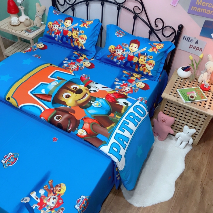 91家纺网 家纺一手货源 找家纺 金爱家 2021新款13070卡通全棉四件套 独家保卫队