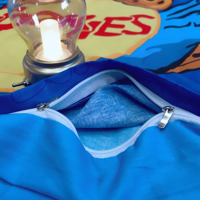 91家纺网 家纺一手货源 找家纺 金爱家 2021新款13070卡通全棉四件套 独家开心芝麻