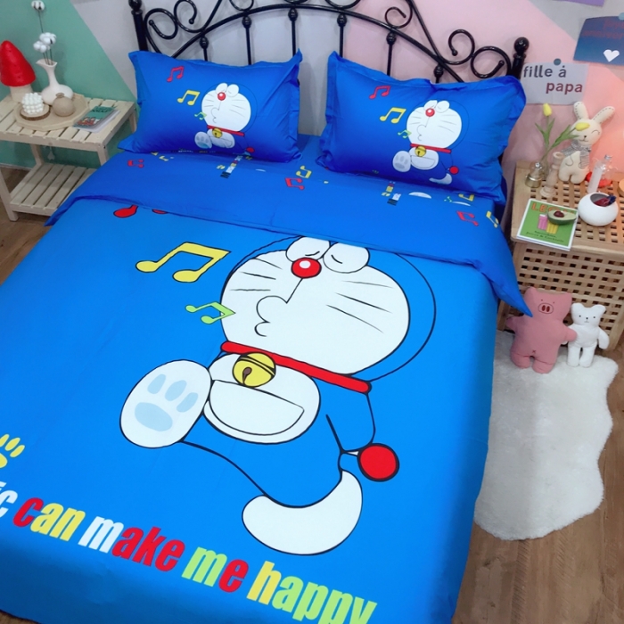 91家纺网 家纺一手货源 找家纺 金爱家 2021新款13070卡通全棉四件套 独家恋曲