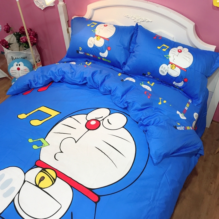 91家纺网 家纺一手货源 找家纺 金爱家 2021新款13070卡通全棉四件套 独家恋曲