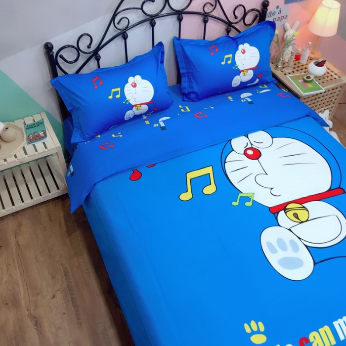 91家纺网 家纺一手货源 找家纺 金爱家 2021新款13070卡通全棉四件套 独家恋曲