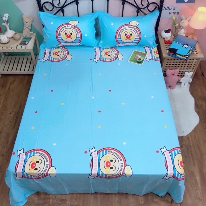 91家纺网 家纺一手货源 找家纺 金爱家 2021新款13070卡通全棉四件套 独家面包超人